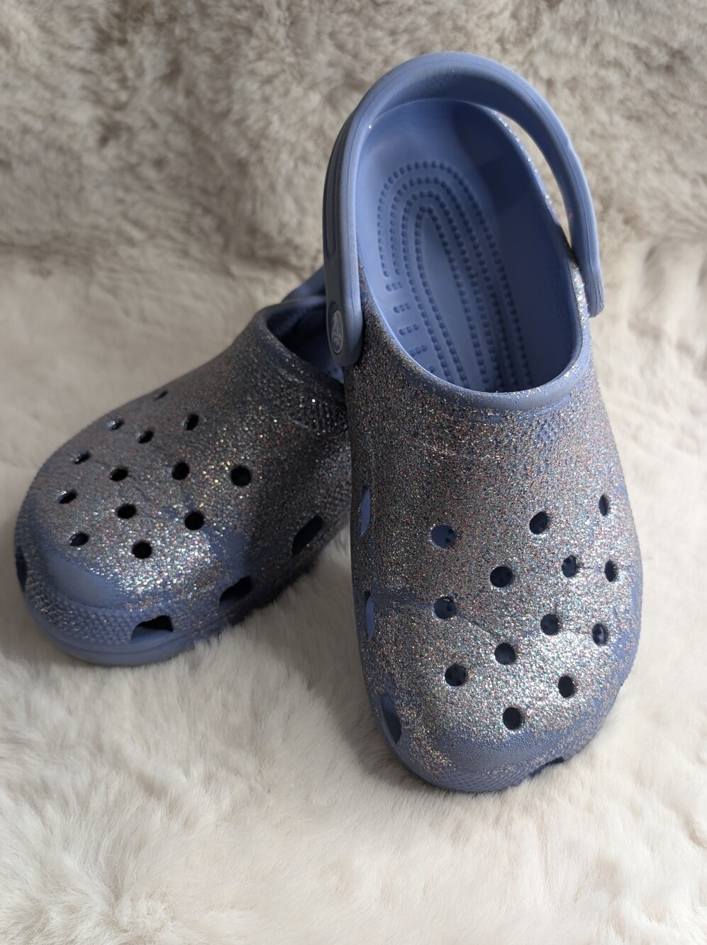 Crocs Classic Glitter Moon. Size 6 Kids